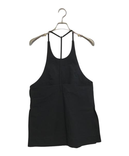 hakuji（ハクジ）hakuji (ハクジ) C/LI WEATHER CAMI ブラック サイズ:Freeの古着・服飾アイテム