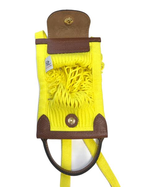 LONGCHAMP（ロンシャン）LONGCHAMP (ロンシャン) フィレXSクロスボディバッグ イエローの古着・服飾アイテム