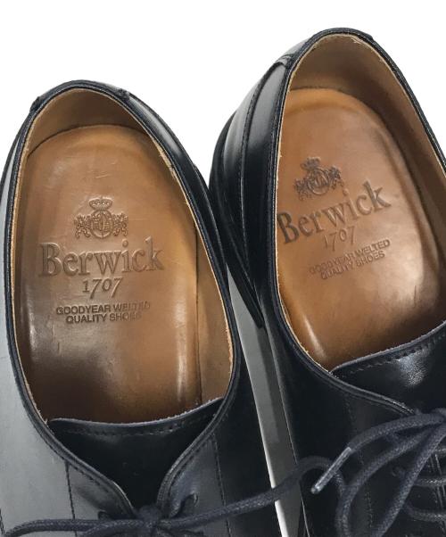 berwick（バーウィック）berwick (バーウィック) Uチップシューズ ブラック サイズ:7½の古着・服飾アイテム