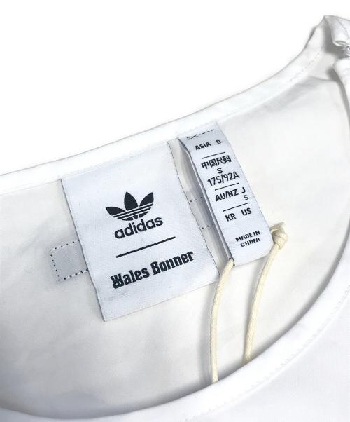 adidas（アディダス）adidas (アディダス) WALES BONNER (ウェールズボナー) ポプリン プルオーバートップ ホワイト サイズ:S 未使用品の古着・服飾アイテム