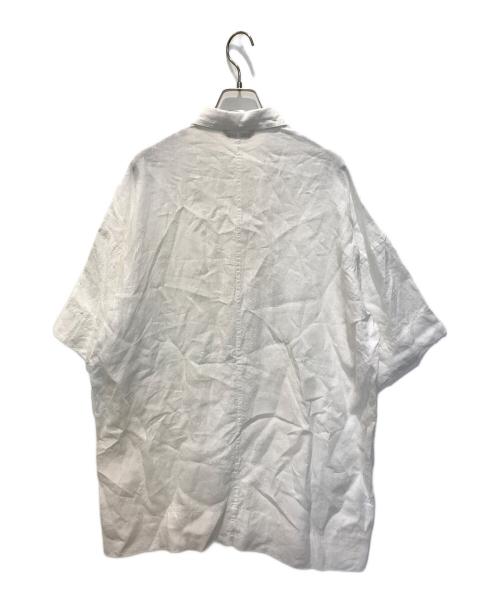 Curensology（カレンソロジー）Curensology (カレンソロジー) Vネックリネンチュニック ホワイト サイズ:フリーの古着・服飾アイテム