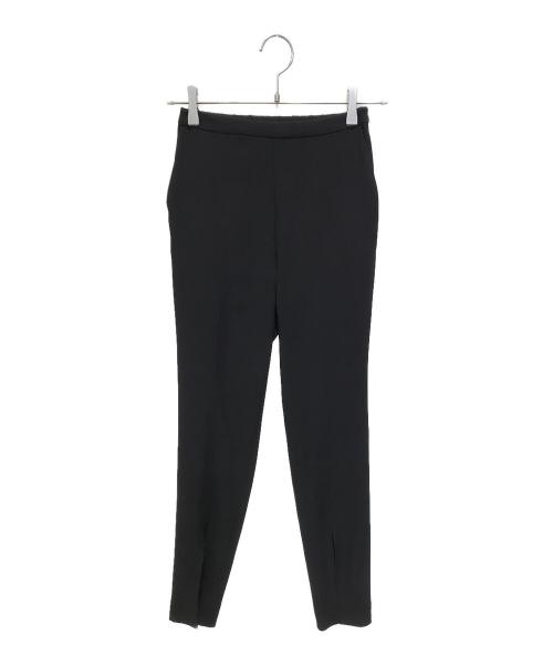 LE PHIL（ル フィル）LE PHIL (ル フィル) 2WAYツイルフロントスリットパンツ ブラック サイズ:000の古着・服飾アイテム