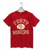 Championチャンピオン）の古着「プリントTシャツ」｜レッド