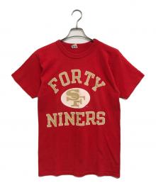 Champion（チャンピオン）の古着「プリントTシャツ」｜レッド