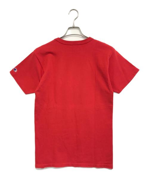 Champion（チャンピオン）Champion (チャンピオン) プリントTシャツ レッド サイズ:MEDIUMの古着・服飾アイテム