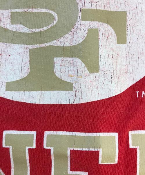 Champion（チャンピオン）Champion (チャンピオン) プリントTシャツ レッド サイズ:MEDIUMの古着・服飾アイテム