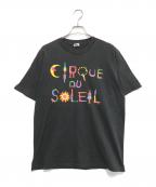 CIRQUE DU SOLEILシルクドソレイユ）の古着「プリントTシャツ」｜ブラック