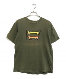 POP SHOP（ポップショップ）の古着「プリントTシャツ」｜カーキ