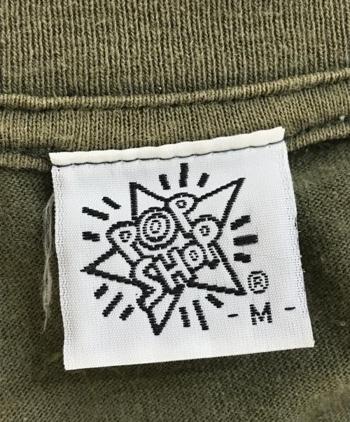 POP SHOP（ポップショップ）POP SHOP (ポップショップ) プリントTシャツ カーキ サイズ:Mの古着・服飾アイテム
