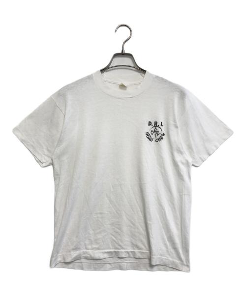 バンドTシャツ（バンドTシャツ）バンドTシャツ (バンドTシャツ) 80s D.R.I(D.R.I) バンドTシャツ ホワイト サイズ:Lの古着・服飾アイテム