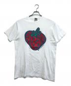 insaneインセイン）の古着「90s UKスケーターブランド スペシャルストロベリープリントTシャツ」｜ホワイト