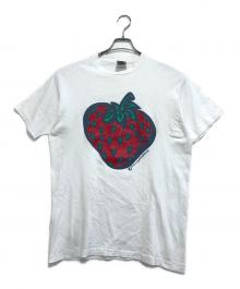 insane（インセイン）の古着「 90s UKスケーターブランド スペシャルストロベリープリントTシャツ」｜ホワイト