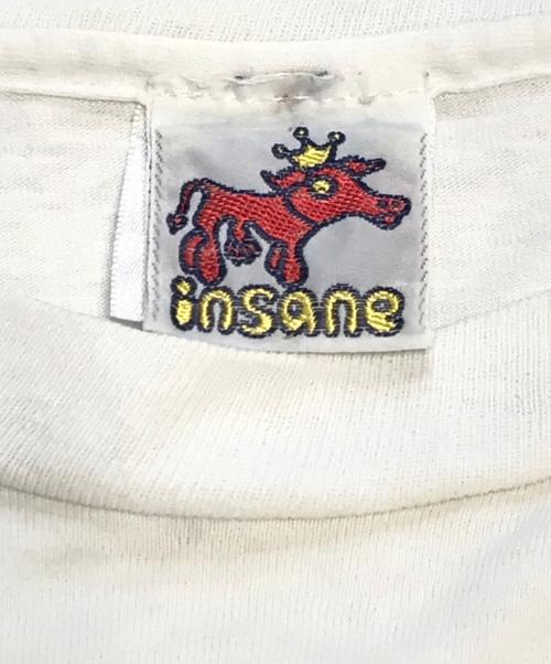 insane（インセイン）insane (インセイン)  90s UKスケーターブランド スペシャルストロベリープリントTシャツ ホワイト サイズ:Lの古着・服飾アイテム