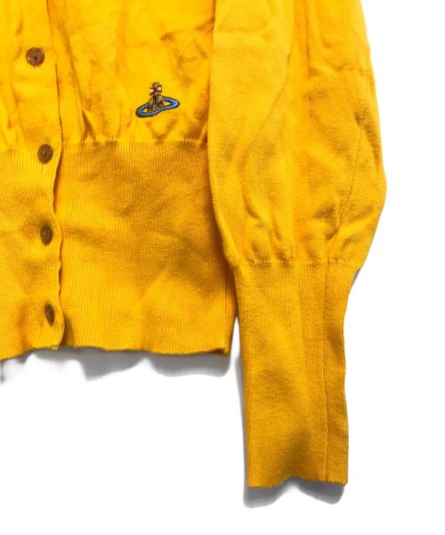 Vivienne Westwood RED LABEL（ヴィヴィアンウエストウッドレッドレーベル）Vivienne Westwood RED LABEL (ヴィヴィアンウエストウッドレッドレーベル) オーブ刺繍ニットカーディガン オレンジ サイズ:Sの古着・服飾アイテム