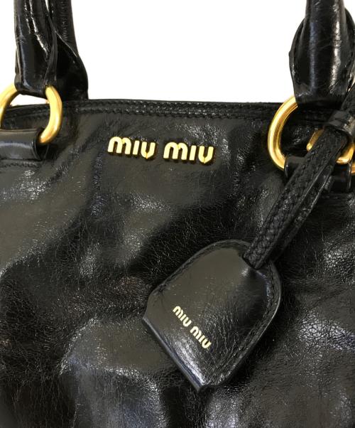 MIU MIU（ミュウミュウ）MIU MIU (ミュウミュウ) 2WAYバッグ ブラック サイズ:表記なしの古着・服飾アイテム
