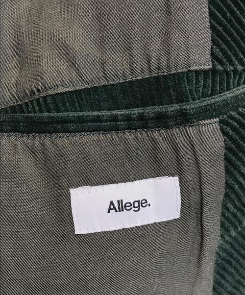 ALLEGE（アレッジ）ALLEGE (アレッジ) Corduroy Short Blouson グリーン サイズ:2の古着・服飾アイテム