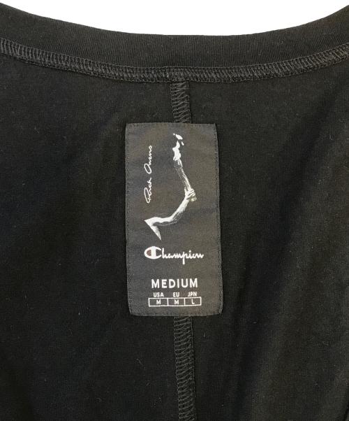 RICK OWENS（リックオウエンス）RICK OWENS (リックオウエンス) Champion (チャンピオン) DYLAN T ブラック サイズ: Lの古着・服飾アイテム
