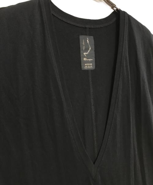 RICK OWENS（リックオウエンス）RICK OWENS (リックオウエンス) Champion (チャンピオン) DYLAN T ブラック サイズ: Lの古着・服飾アイテム