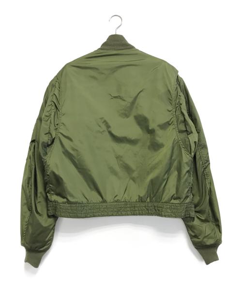 VINTAGE MILITARY（ヴィンテージ ミリタリー）VINTAGE MILITARY (ヴィンテージ ミリタリー) U'S NAVY USN WEP G-8 ナイロンフライトジャケット グリーン サイズ:46Lの古着・服飾アイテム