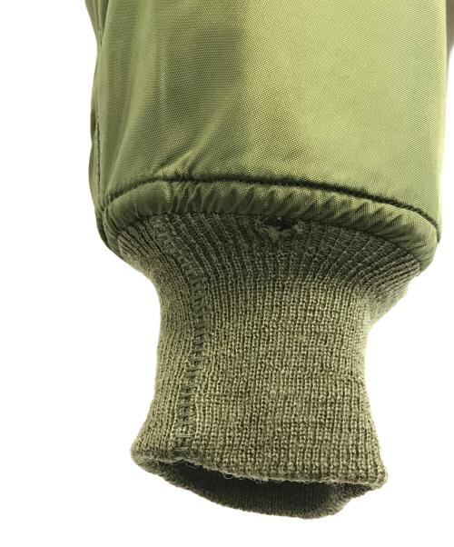 VINTAGE MILITARY（ヴィンテージ ミリタリー）VINTAGE MILITARY (ヴィンテージ ミリタリー) U'S NAVY USN WEP G-8 ナイロンフライトジャケット グリーン サイズ:46Lの古着・服飾アイテム