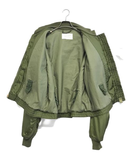 VINTAGE MILITARY（ヴィンテージ ミリタリー）VINTAGE MILITARY (ヴィンテージ ミリタリー) U'S NAVY USN WEP G-8 ナイロンフライトジャケット グリーン サイズ:46Lの古着・服飾アイテム
