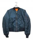 ALPHAアルファ）の古着「MA-1ジャケット」｜ネイビー