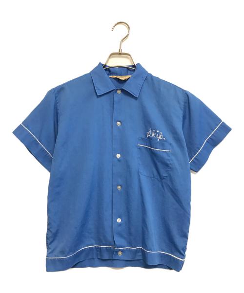 Hilton（ヒルトン）Hilton (ヒルトン) 60s　ボーリングシャツ ブルー サイズ:表記なしの古着・服飾アイテム