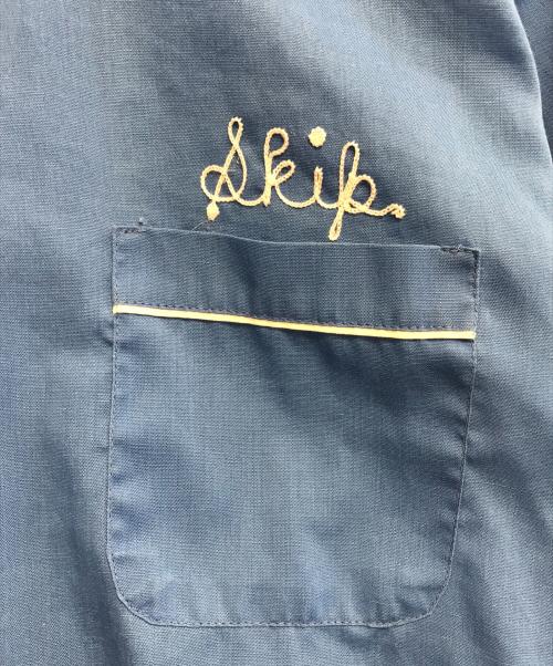 Hilton（ヒルトン）Hilton (ヒルトン) 60s　ボーリングシャツ ブルー サイズ:表記なしの古着・服飾アイテム