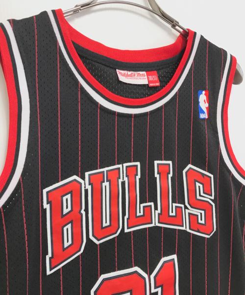 MITCHELL & NESS（ミッチェルアンドネス）MITCHELL & NESS (ミッチェルアンドネス) ゲームシャツ ブラック サイズ:SIZE36(S)の古着・服飾アイテム