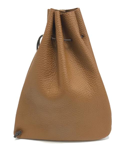 HENDER SCHEME（エンダースキーマ）HENDER SCHEME (エンダースキーマ) 巾着ショルダーバッグ ブラウンの古着・服飾アイテム