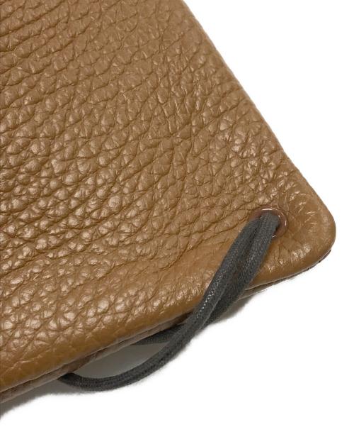 HENDER SCHEME（エンダースキーマ）HENDER SCHEME (エンダースキーマ) 巾着ショルダーバッグ ブラウンの古着・服飾アイテム