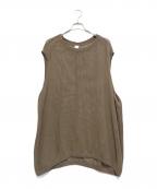 O projectオープロジェクト）の古着「スリーブレスメッシュT」｜ブラウン