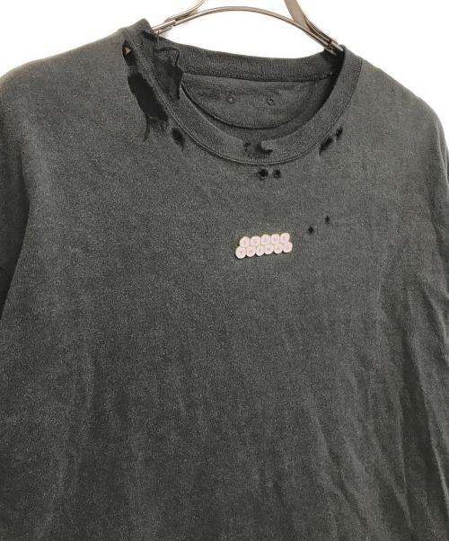 ISSUETHINGS（イシューシングス）ISSUETHINGS (イシューシングス) ダメージ加工長袖カットソー ブラック サイズ:3の古着・服飾アイテム