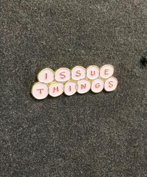 ISSUETHINGS（イシューシングス）ISSUETHINGS (イシューシングス) ダメージ加工長袖カットソー ブラック サイズ:3の古着・服飾アイテム