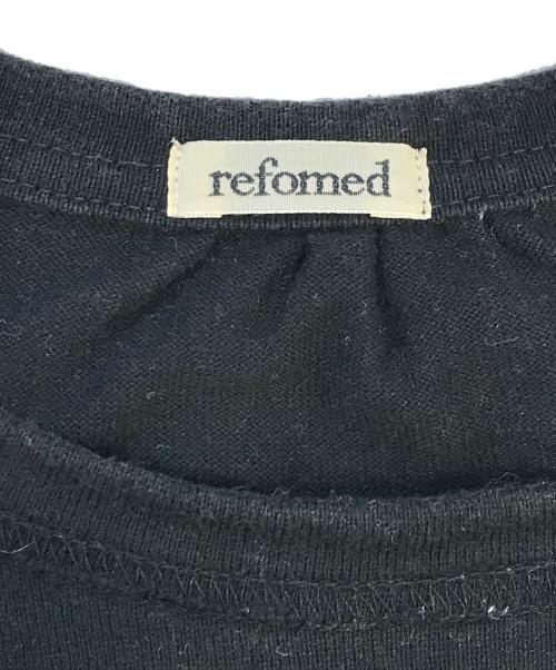 refomed（リフォメッド）refomed (リフォメッド) 切替リバーシブル長袖カットソー ブラック サイズ:表記なしの古着・服飾アイテム