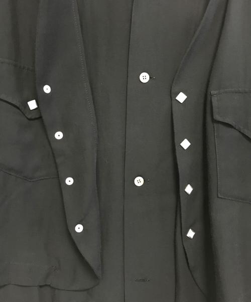 Azuma（アズマ）Azuma (アズマ) ベストレイヤードシャツ ブラック サイズ:SIZE-1の古着・服飾アイテム