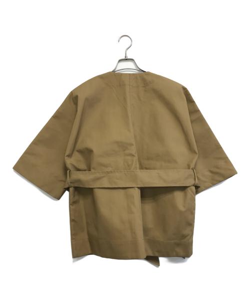 GANNI（ガニー）GANNI (ガニー) Kimono Camel Wrap Jacket ベージュ サイズ:XSの古着・服飾アイテム