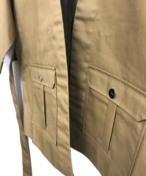 GANNI（ガニー）GANNI (ガニー) Kimono Camel Wrap Jacket ベージュ サイズ:XSの古着・服飾アイテム