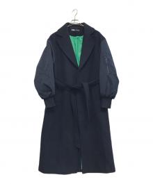 ZARA（ザラ）の古着「ボンバーコート」｜ネイビー