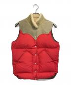 RockyMountainFeatherBedロッキーマウンテンフェザーベッド）の古着「ダウンベスト」｜レッド