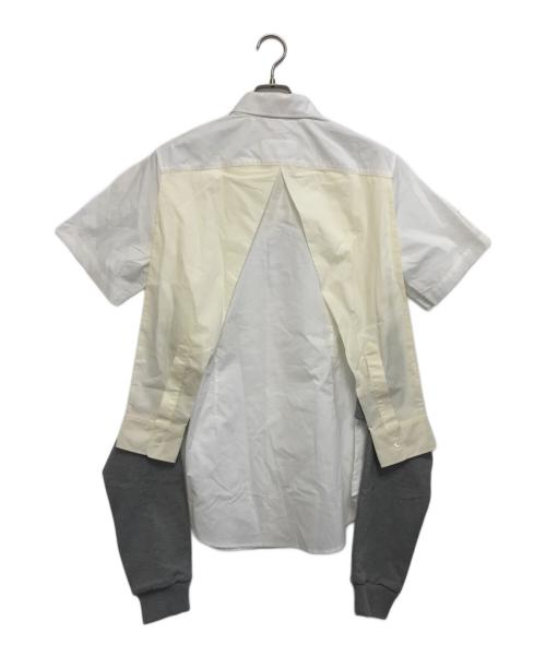 MM6（エムエムシックス）MM6 (エムエムシックス) スリーブデザインコットンシャツ ホワイト サイズ:40の古着・服飾アイテム