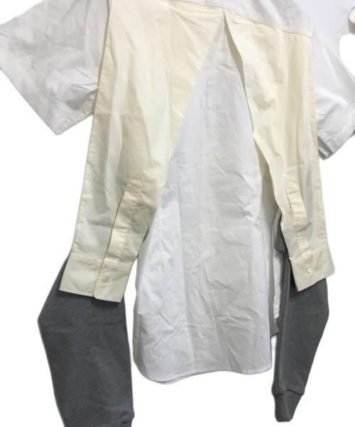 MM6（エムエムシックス）MM6 (エムエムシックス) スリーブデザインコットンシャツ ホワイト サイズ:40の古着・服飾アイテム