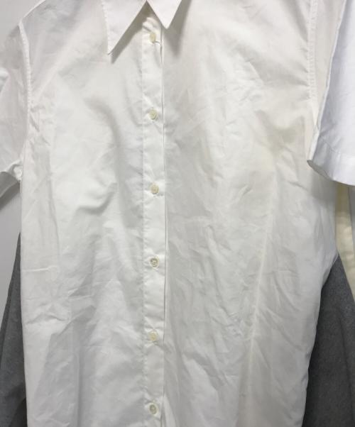 MM6（エムエムシックス）MM6 (エムエムシックス) スリーブデザインコットンシャツ ホワイト サイズ:40の古着・服飾アイテム