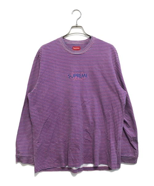 SUPREME（シュプリーム）SUPREME (シュプリーム) Supreme Micro Stripe long tee ピンク サイズ:Mの古着・服飾アイテム