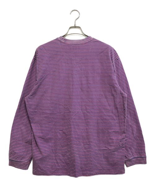 SUPREME（シュプリーム）SUPREME (シュプリーム) Supreme Micro Stripe long tee ピンク サイズ:Mの古着・服飾アイテム