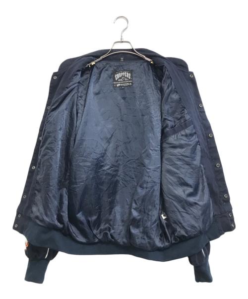 orange county choppers（オレンジカウンティチョッパーズ）orange county choppers (オレンジカウンティチョッパーズ) ファイヤーパターンジャケット ネイビー サイズ:XL　　　の古着・服飾アイテム