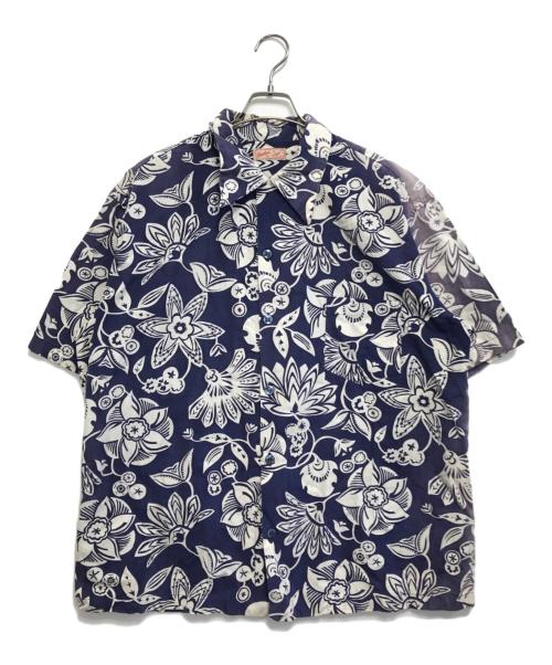 JANTZEN（ジャンセン）JANTZEN (ジャンセン) コットンアロハシャツ ネイビー サイズ:XL　　　の古着・服飾アイテム
