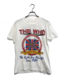 バンドTシャツ（バンドTシャツ）の古着「80s THE WHO(ザ・フー) バンドTシャツ」｜ホワイト