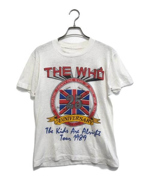 バンドTシャツ（バンドTシャツ）バンドTシャツ (バンドTシャツ) 80s THE WHO(ザ・フー) バンドTシャツ ホワイト サイズ:表記なしの古着・服飾アイテム
