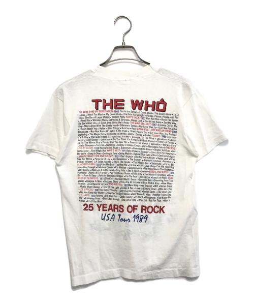 バンドTシャツ（バンドTシャツ）バンドTシャツ (バンドTシャツ) 80s THE WHO(ザ・フー) バンドTシャツ ホワイト サイズ:表記なしの古着・服飾アイテム